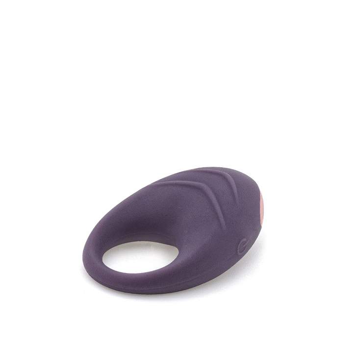 Fioletowy silikonowy pierścień wibrujący na penisa dla par 