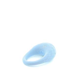 Miętowy silikonowy pierścień erekcyjny z wibracjami dla par - 3 cm