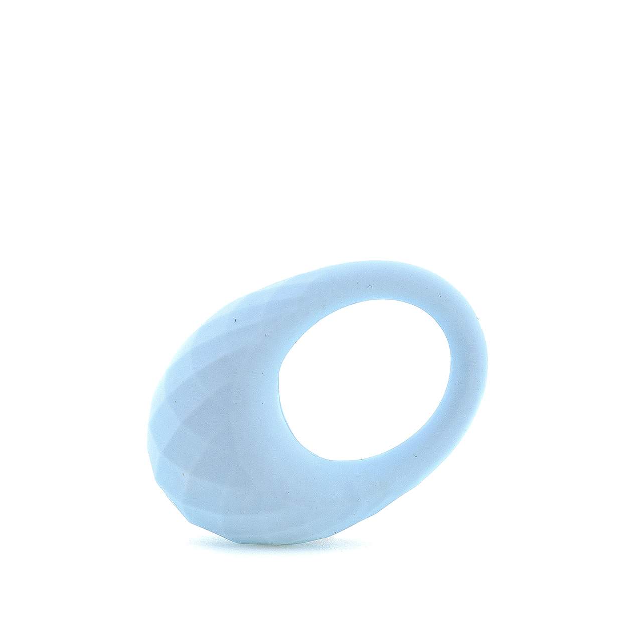 Miętowy silikonowy pierścień erekcyjny z wibracjami dla par – 3 cm