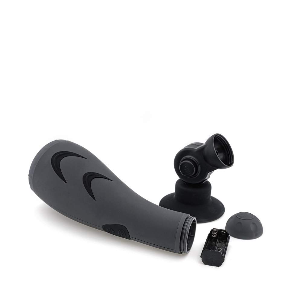 Szary masturbator z głębokim gardłem – 30 funkcji wibracji