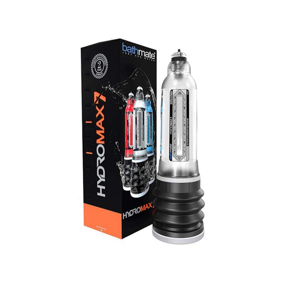 Przeźroczysta pompka wodna do powiększania penisa Hydromax 7 Bathmate