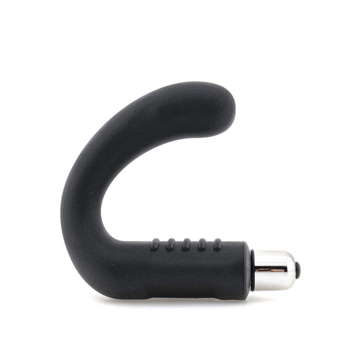 Czarny wodoodporny masażer prostaty z wibracjami – średnica 2,5 cm