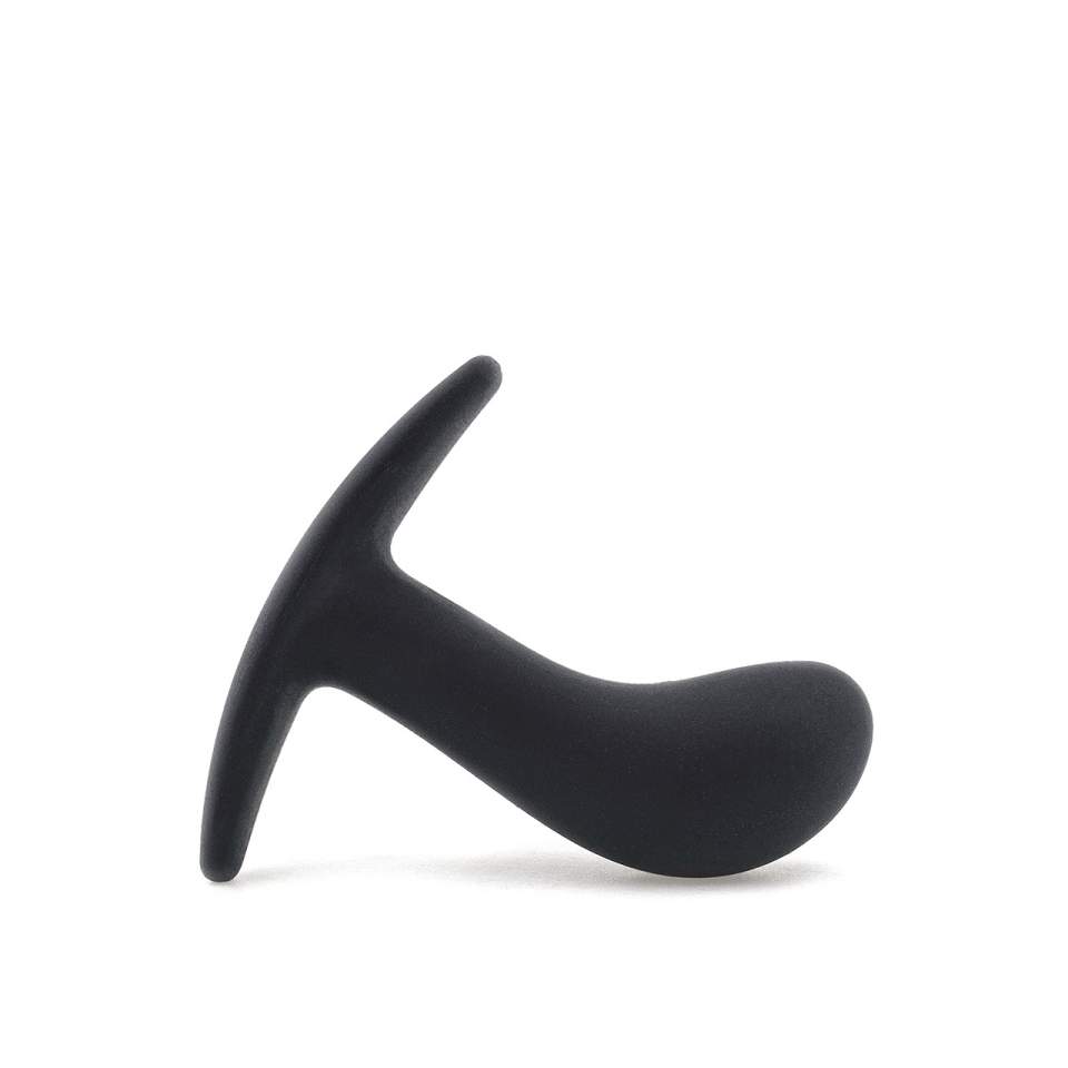 Duży korek Bootie Fun Factory z wygiętą końcówką – średnica 4.0 cm