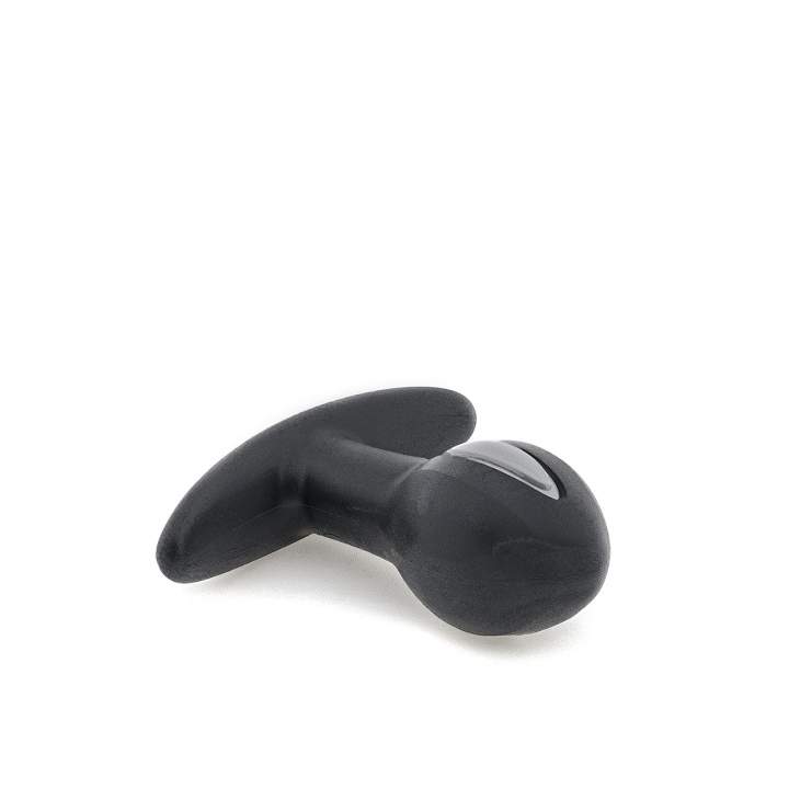 Szaro-czarny korek do penetracji analnej dla kobiet i mężczyzn – średnica 3,2 cm