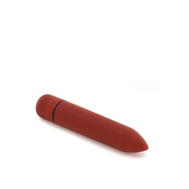 Czerwony klasyczny mini wibrator – 9 cm