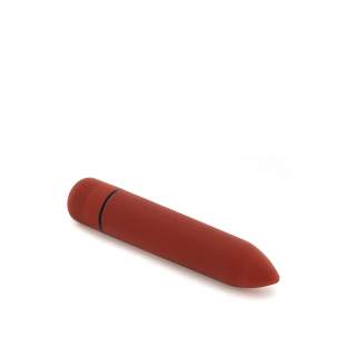 Czerwony klasyczny mini wibrator - 9 cm