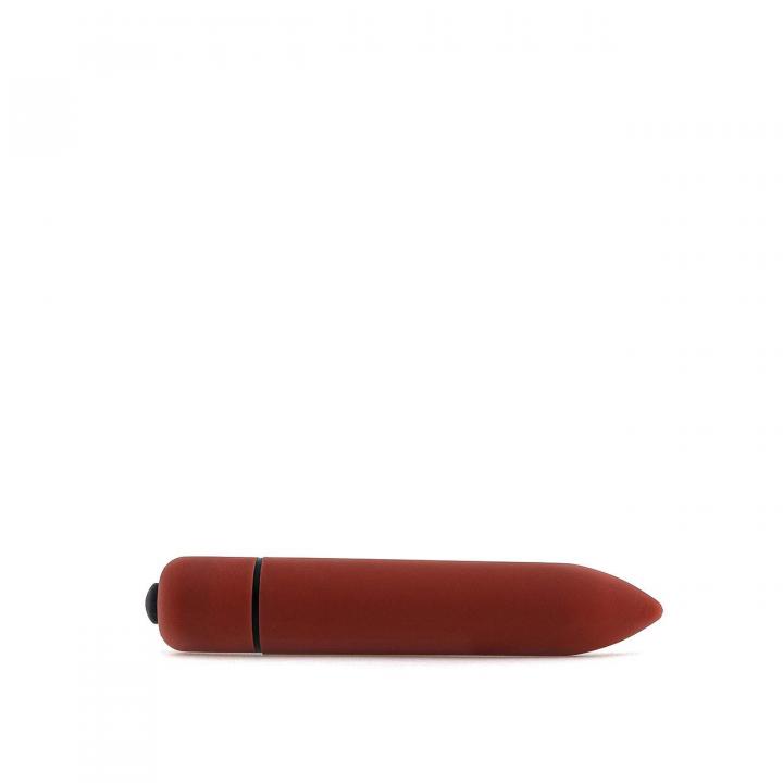 Czerwony klasyczny mini wibrator – 9 cm