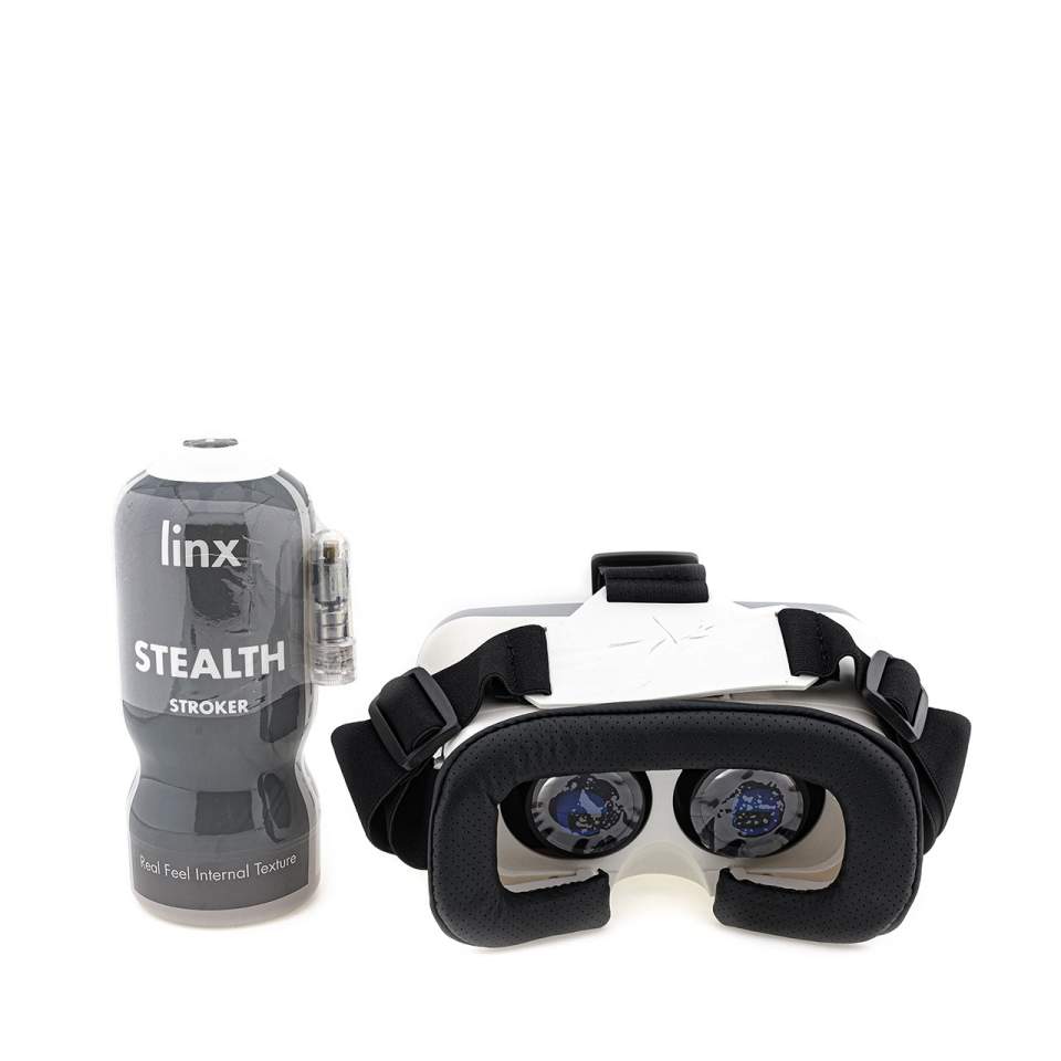 Zestaw: masturbator z goglami VR i wibratorem typu bullet