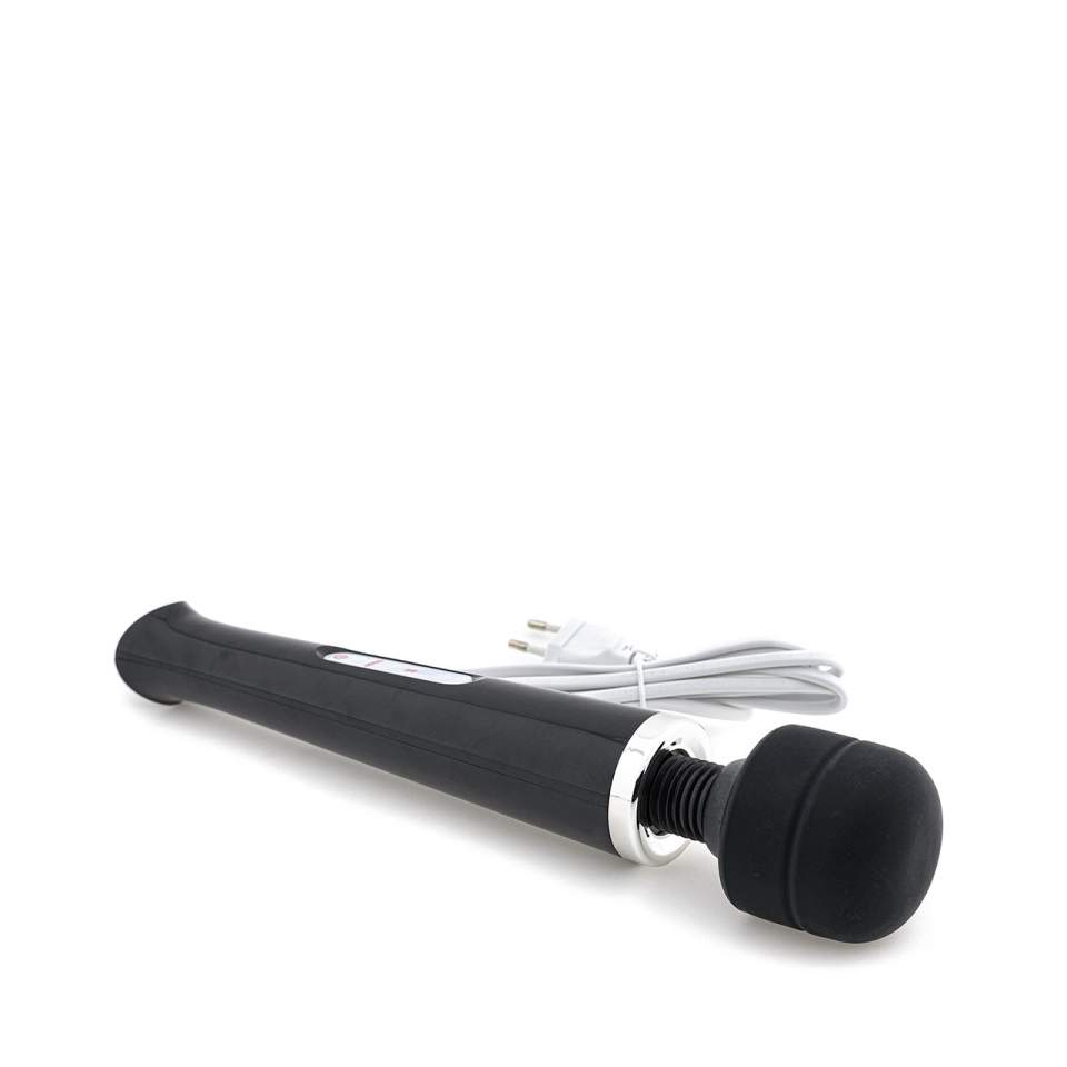 Duży czarny masażer łechtaczkowy – 10 trybów wibracji 