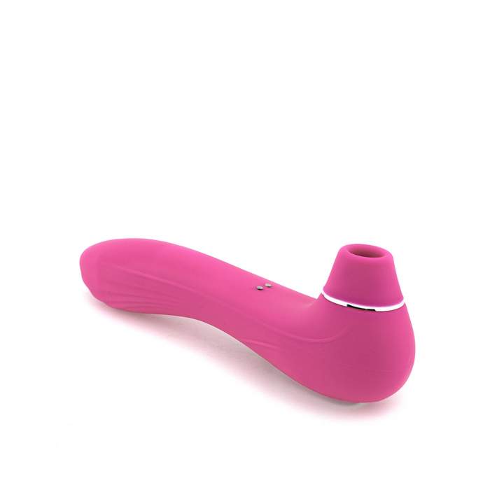 Różowy bezdotykowy wibrator łechtaczki – pulsacje i wibracje