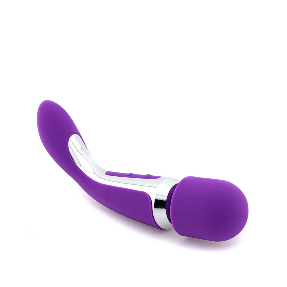 Duży silikonowy masażer do stymulacji łechtaczki i penetracji pochwy – 13 cm