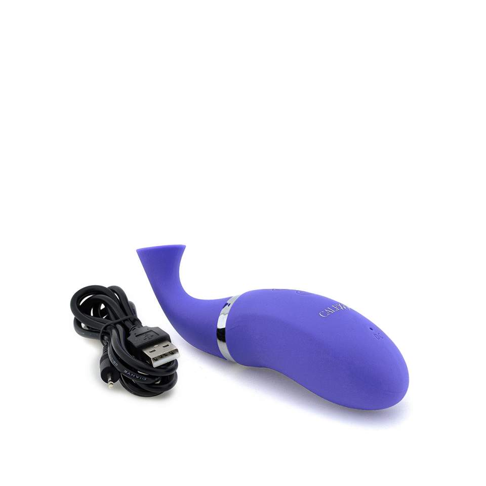 Fioletowy masażer z przyssawką do stymulacji łechtaczki – 12 funkcji