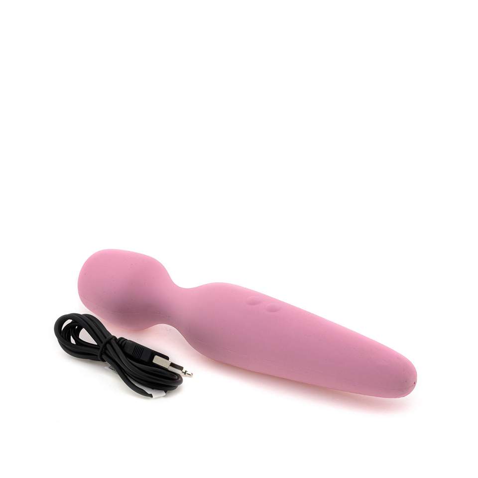 Różowy masażer silikonowy – 10 funkcji wibracji