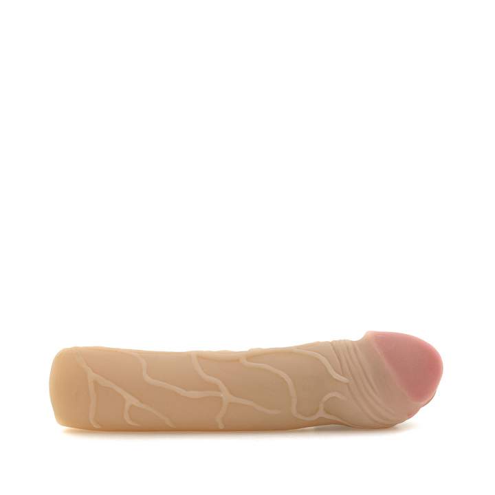 Realistyczna cielista nakładka pogrubiająca penisa z cyberskóry - 17,5 cm 