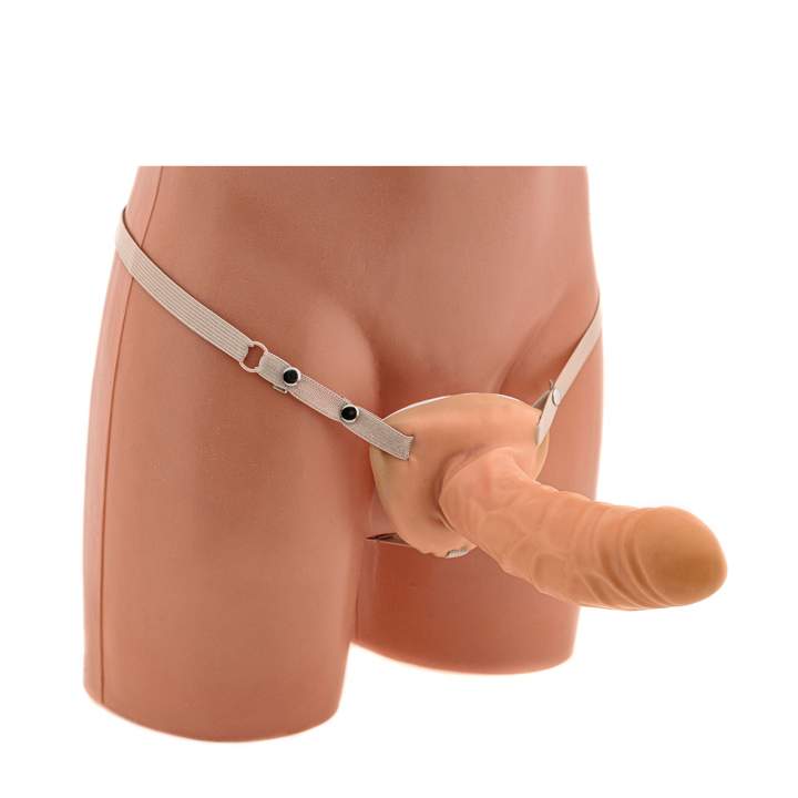 Realistyczna cielista proteza penisa na regulowanych gumkach - 20cm
