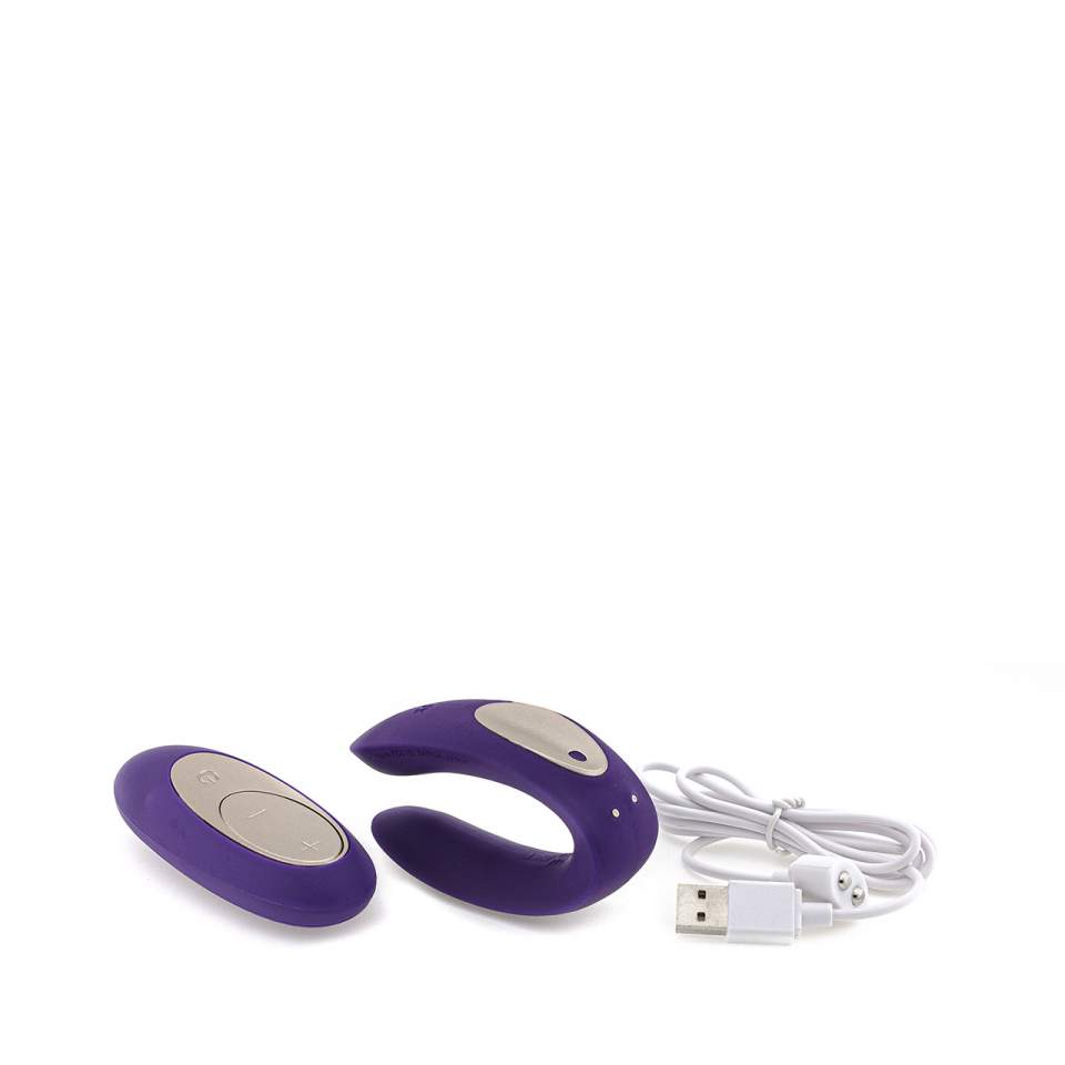Fioletowy wibrator dla par Satisfyer Partner Plus Remote