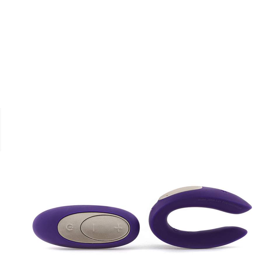 Fioletowy wibrator dla par Satisfyer Partner Plus Remote