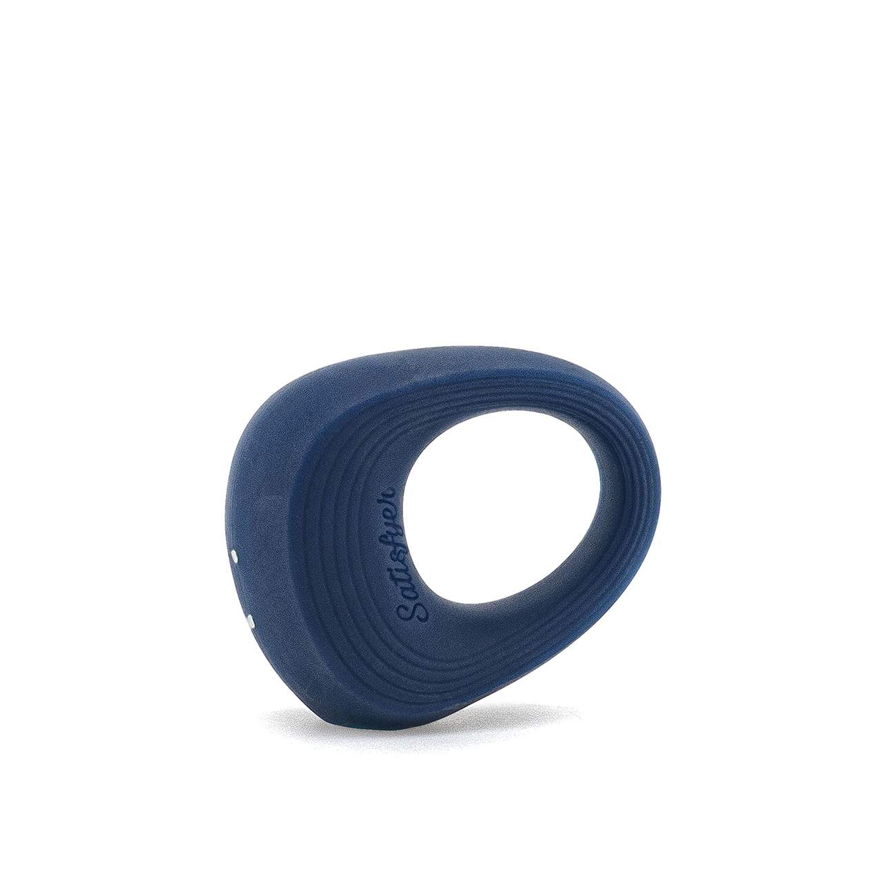 Granatowy wibrujący pierścień erekcyjny dla par niemieckiej marki Satisfyer Ring 2