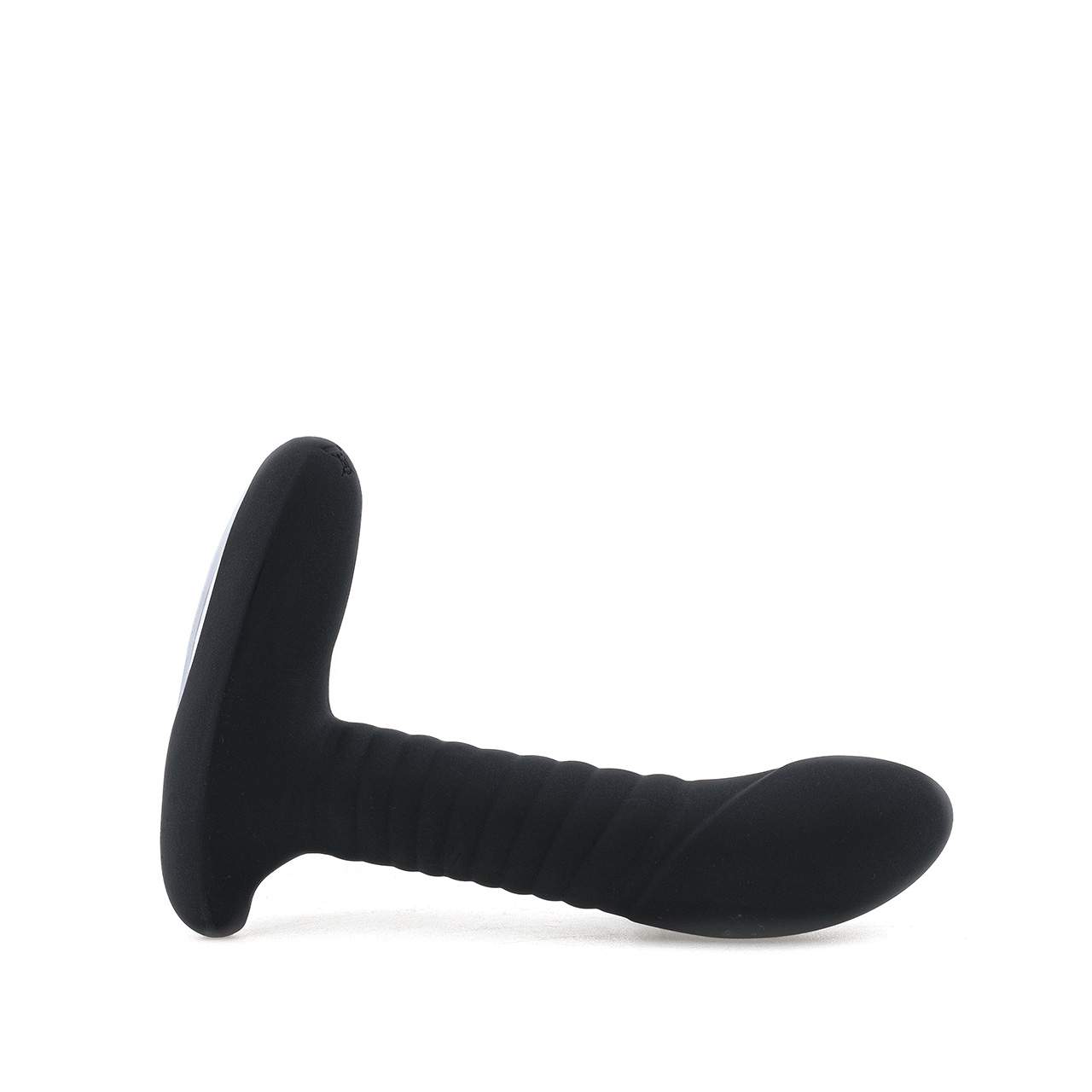 Czarny silikonowy masażer prostaty – 12 funkcji wibracji i 3 tryby rotacji