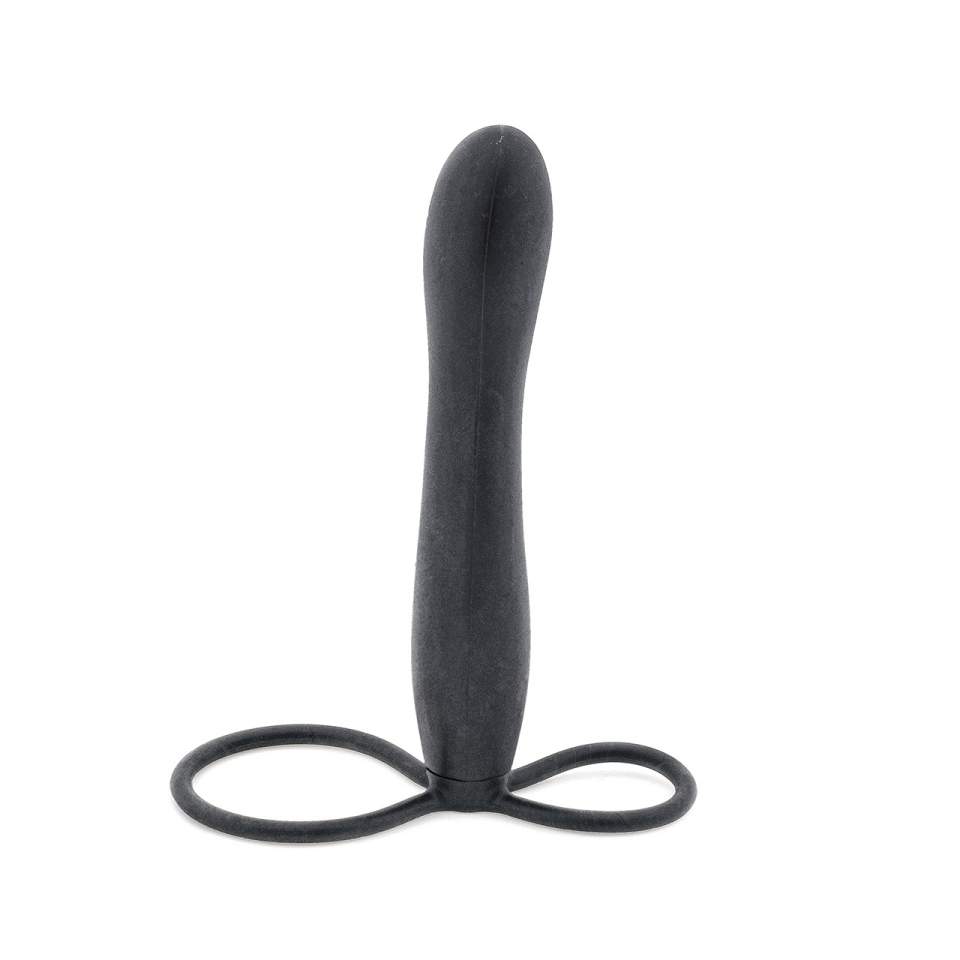 Klasyczny strapon bez uprzęży z dwoma pierścieniami erekcyjnymi – 15 cm