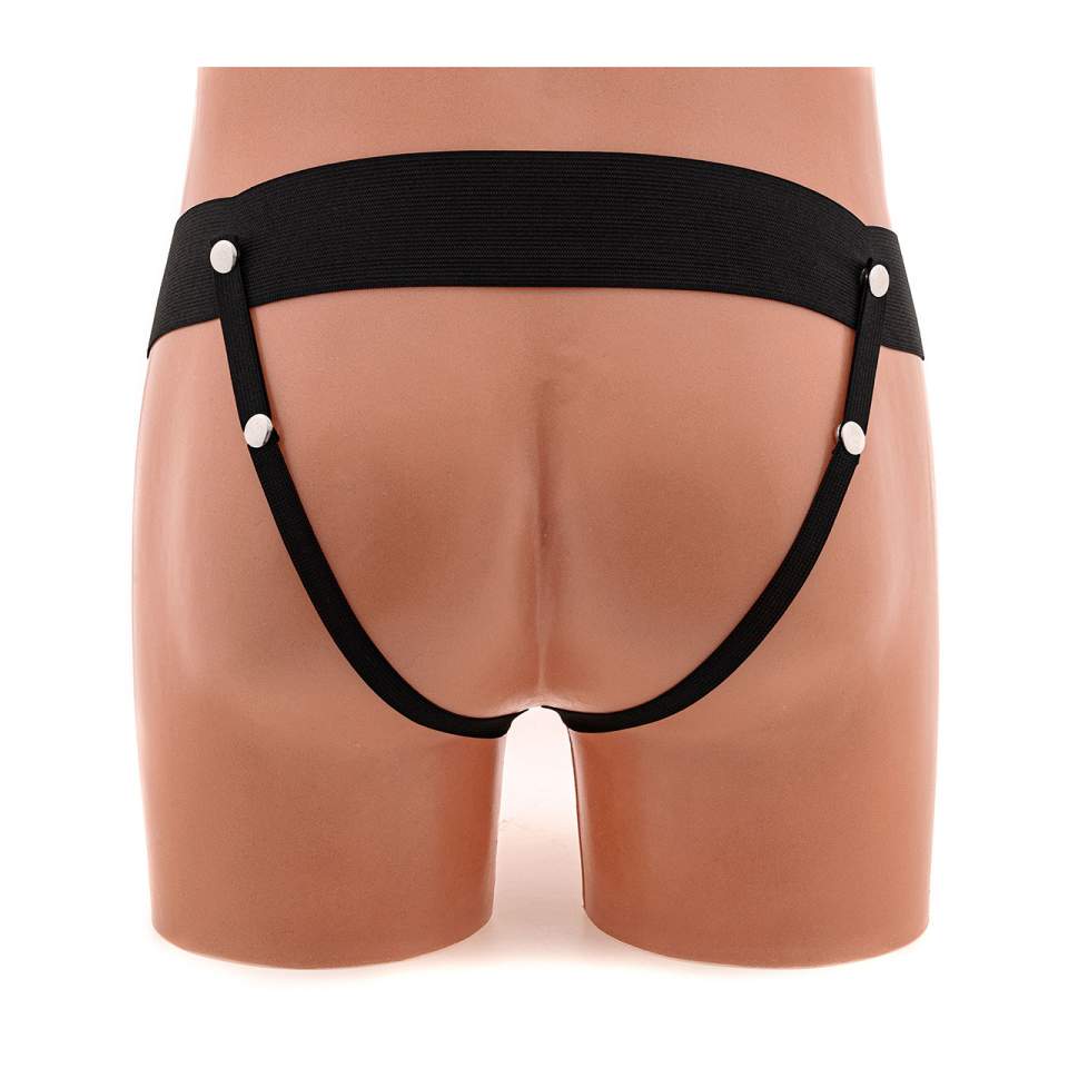 Cielista realistyczna proteza penisa z dodatkowymi wibracjami na gumce dla Panów