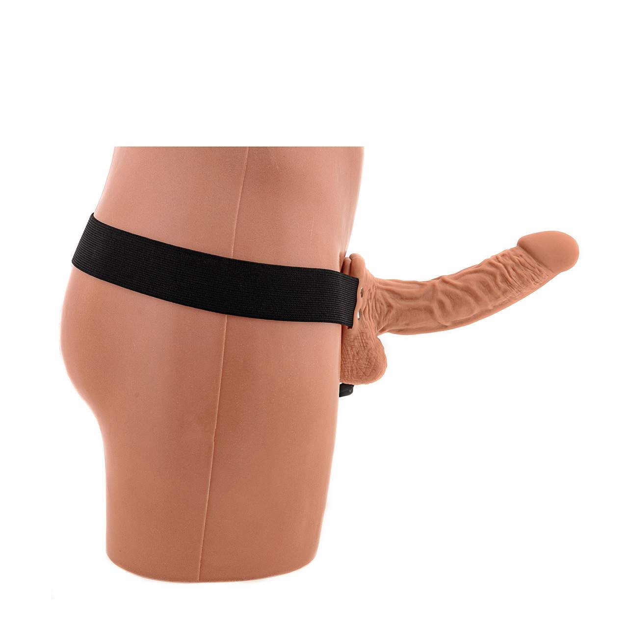 Cielista realistyczna proteza penisa z jądrami – 19 cm