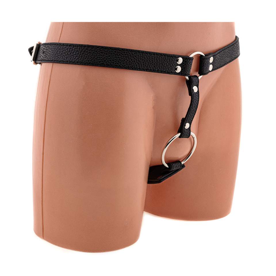 Uprząż do dildo – strapon z pierścieniem 