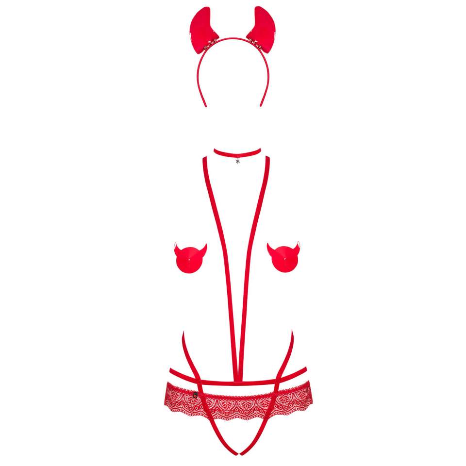Erotyczny kostium Obsessive Evilia - seksowna diablica 