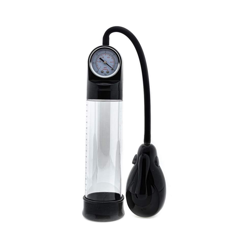 Manualna pompka do powiększania penisa z gruszką i manometrem