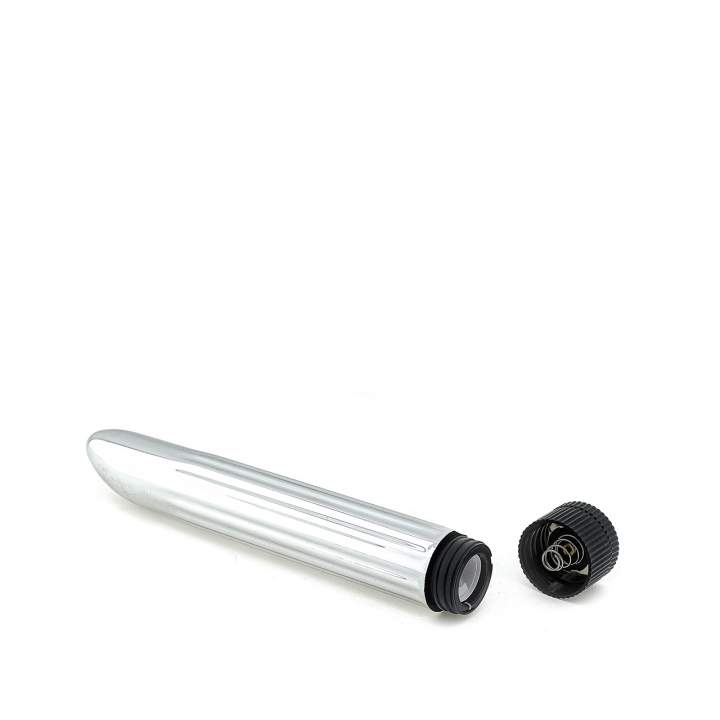 Mini wibrator klasyczny w kolorze srebrnym