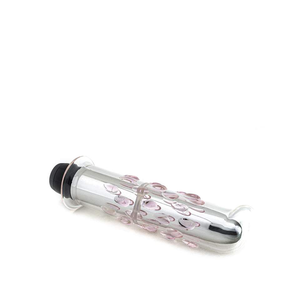 Szklany elegancki wibrator – 15 cm