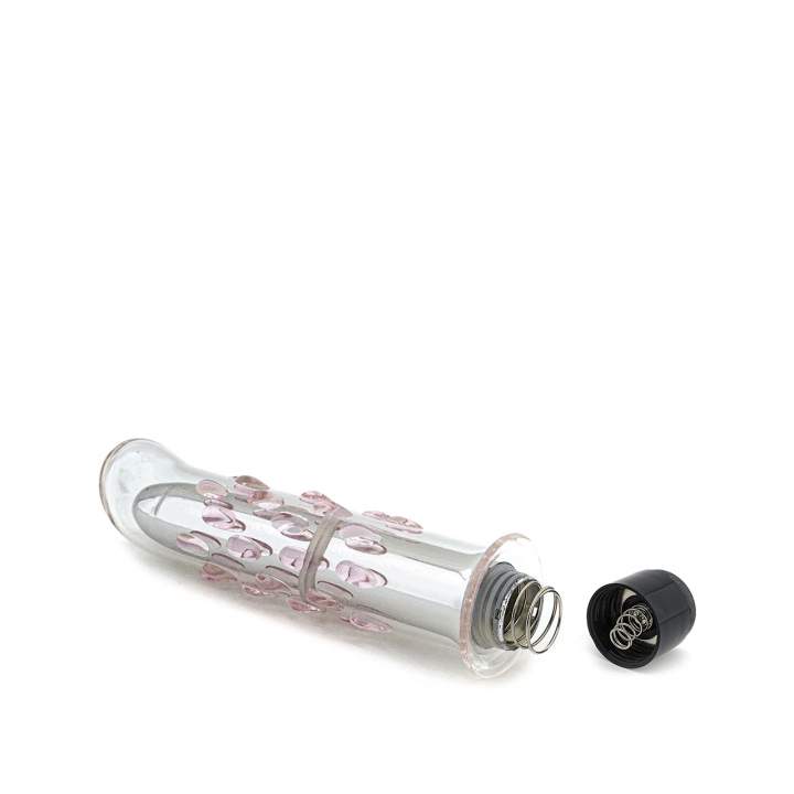 Szklany elegancki wibrator – 15 cm