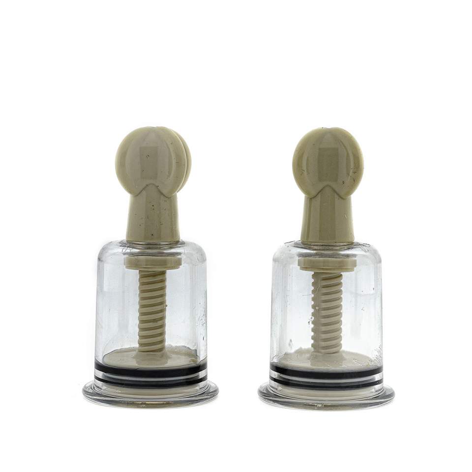 Przezroczyste pompki do sutków dla kobiet i mężczyzn – średnica 3,9 cm