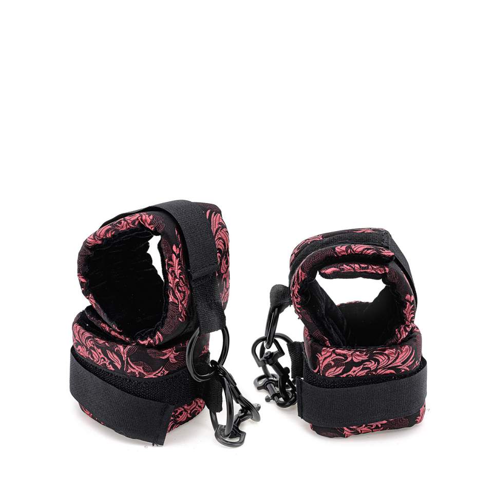 Zestaw dwóch par kajdanek na nadgarstki i kostki