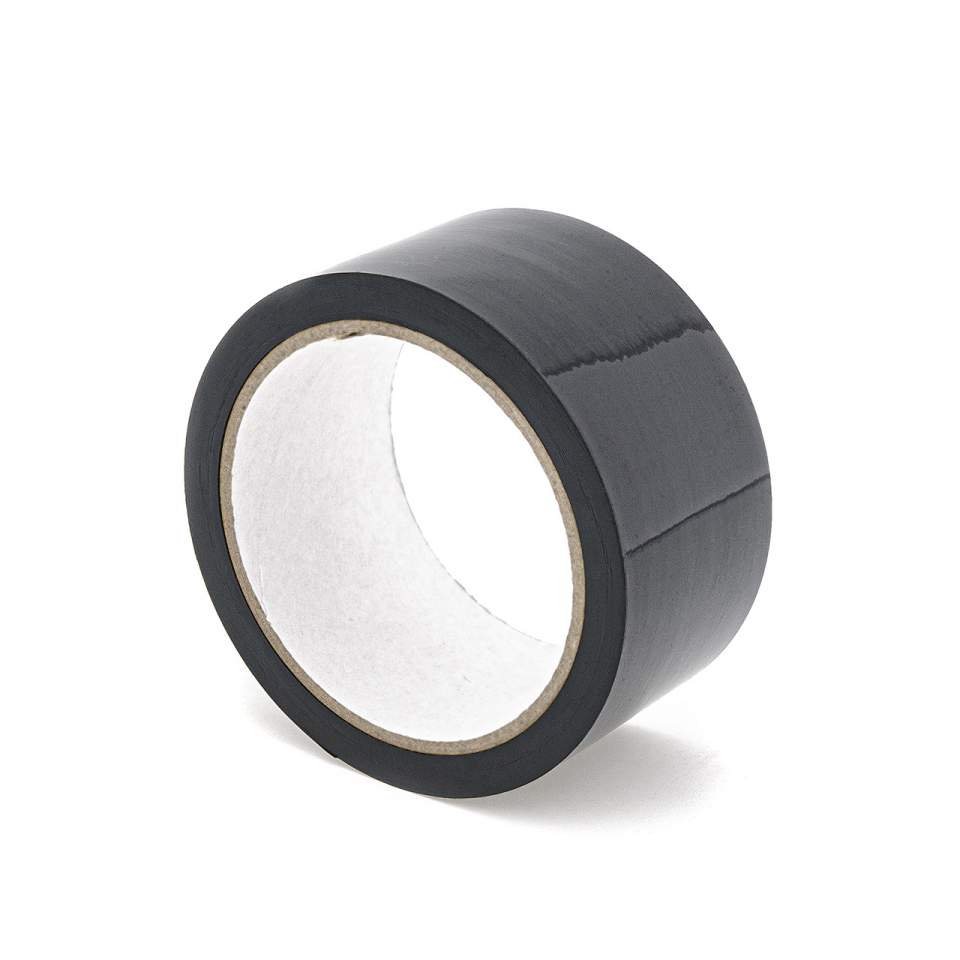 Czarna samoprzylepna taśma do wiązania dla kobiet i mężczyzn – długość 15,24 m