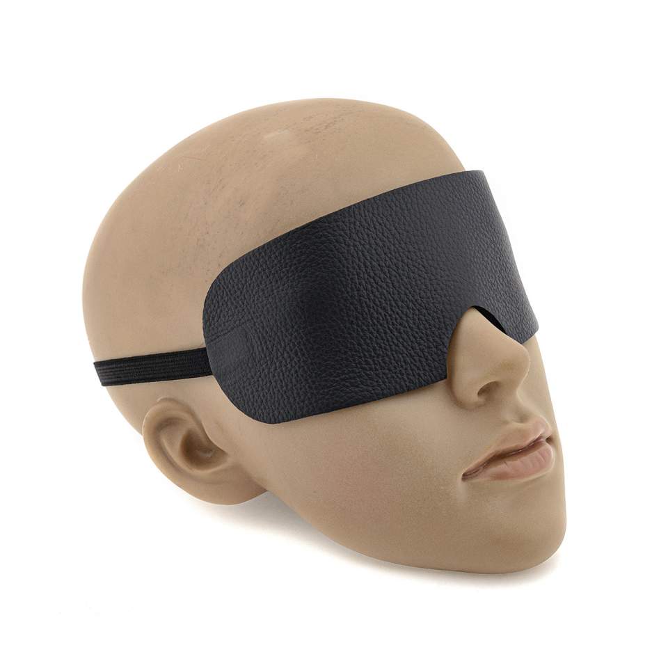 Skórzana dwustronna opaska na oczy