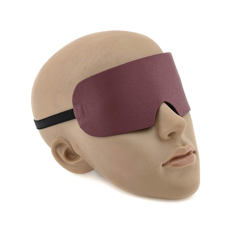 Skórzana dwustronna opaska na oczy
