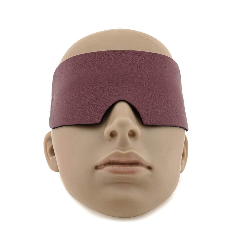 Skórzana dwustronna opaska na oczy