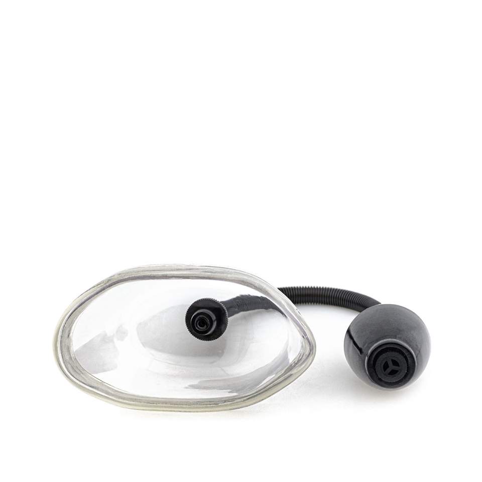 Transparentna ręczna pompka waginalna wzmacniająca doznania