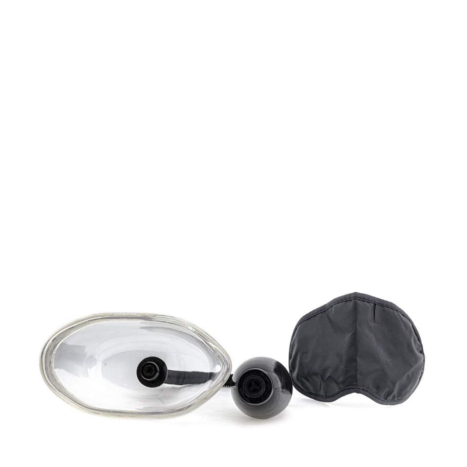 Transparentna ręczna pompka waginalna wzmacniająca doznania