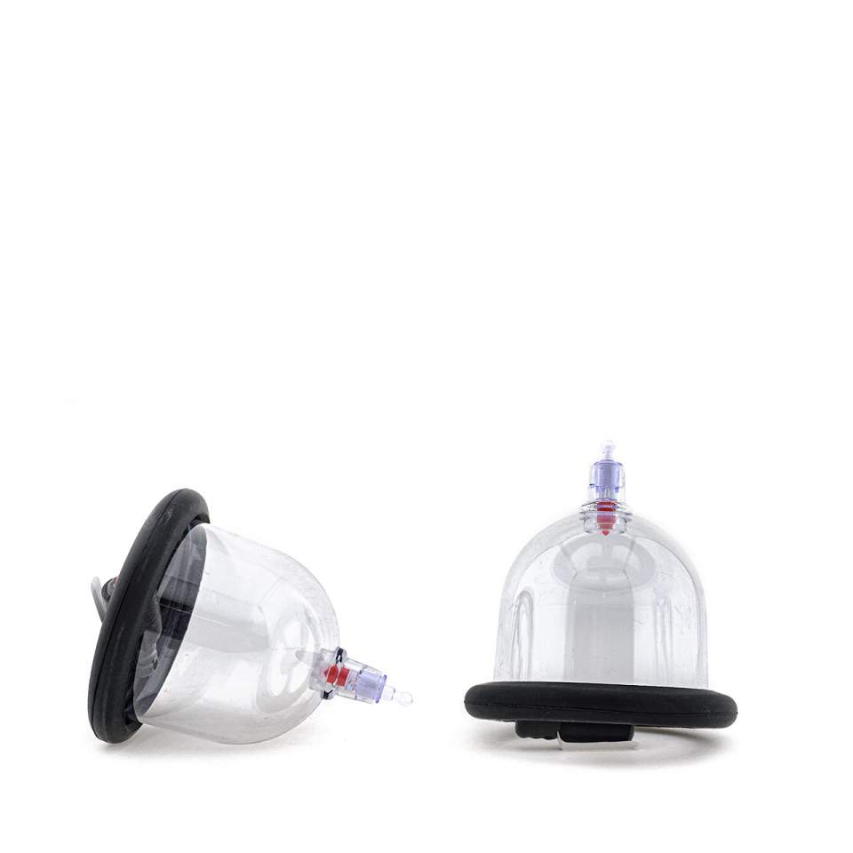 Przezroczysta manualna pompka do sutków z miejscem na wibrator typu bullet