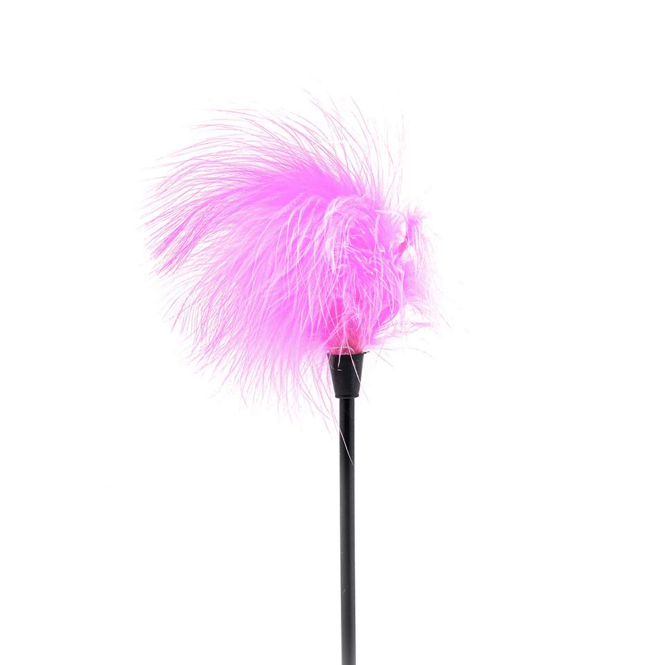 Różowe piórko z puchatą końcówką do gry wstępnej 