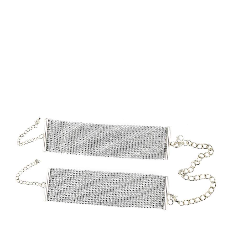 XXX Kajdanki - Bijoux Indiscrets - Désir Métallique Handcuffs (srebrne)