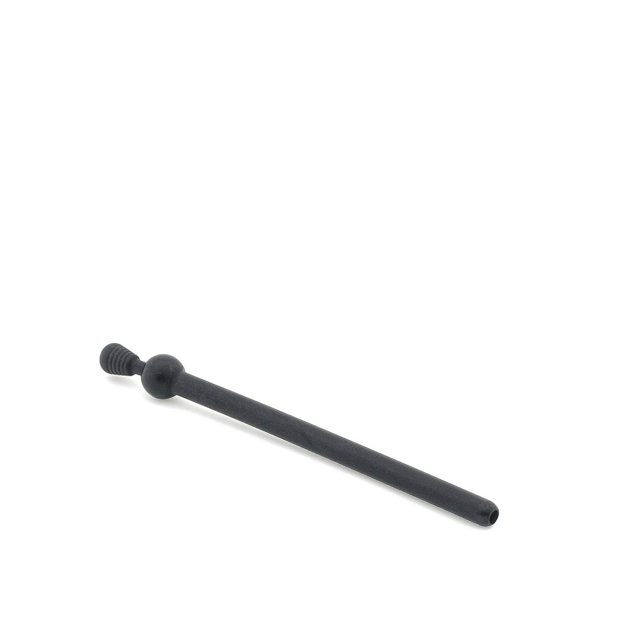 Czarna silikonowa sonda do cewki moczowej z pustym środkiem – 12 cm