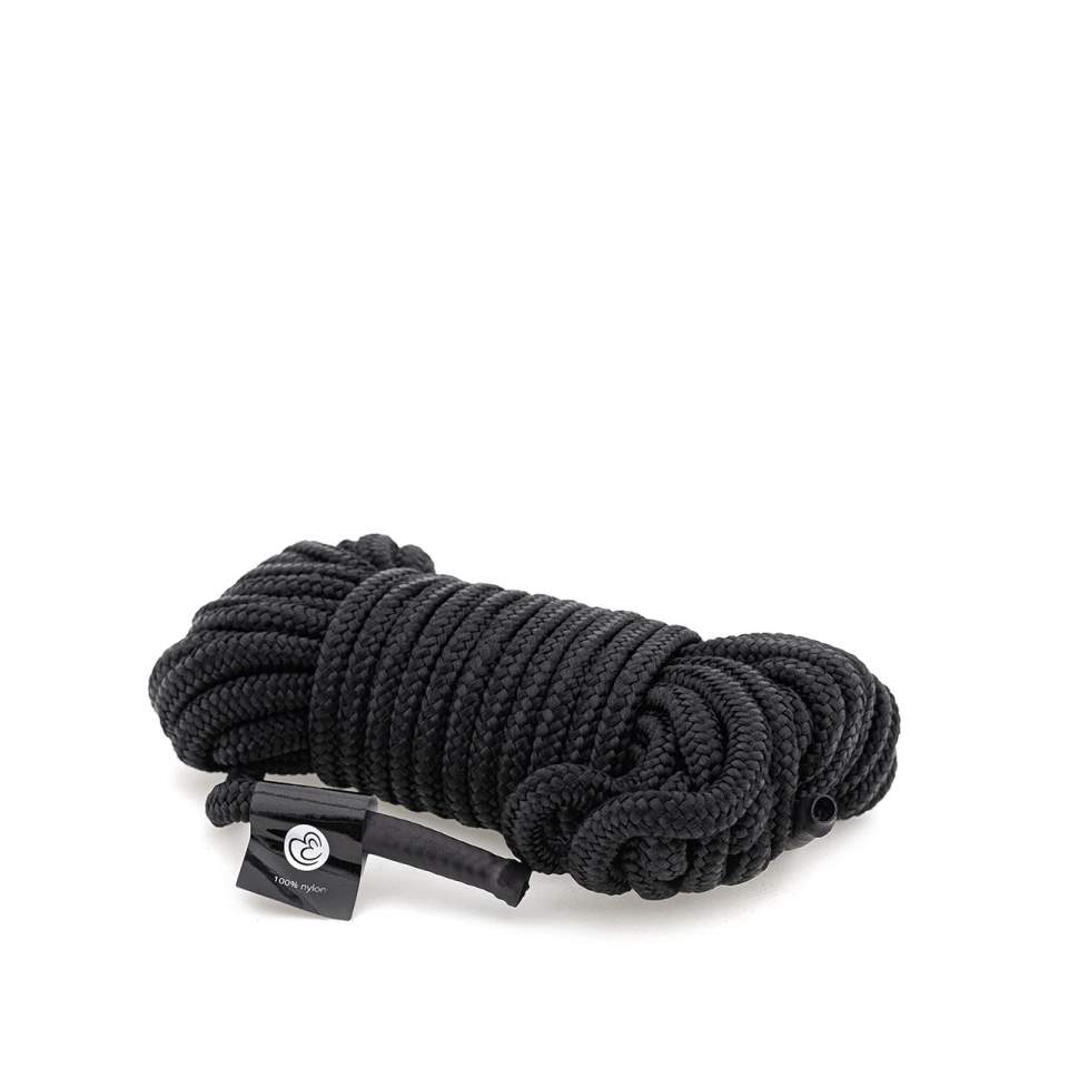 Czarna nylonowa lina bondage – 10 metrów