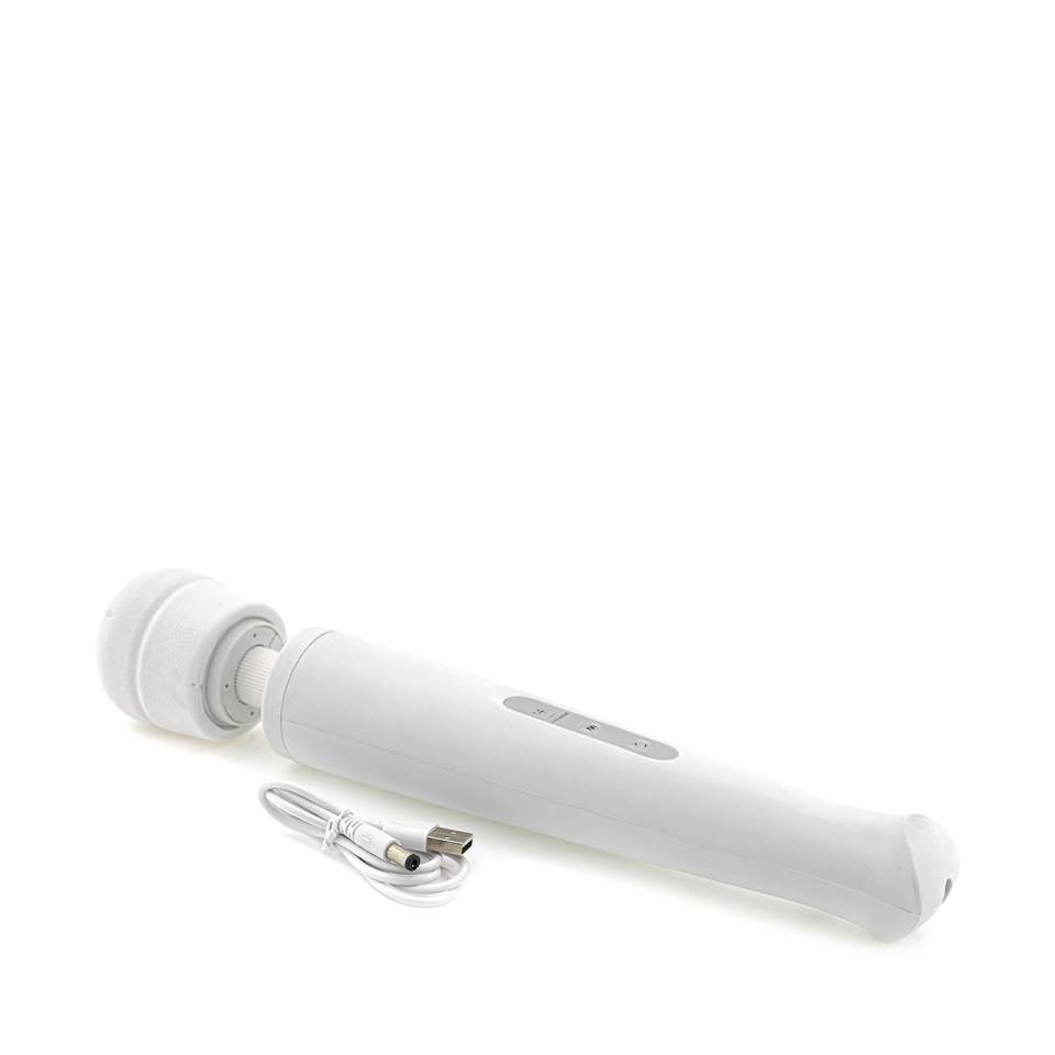 Duży biały masażer łechtaczkowy – 10 trybów wibracji