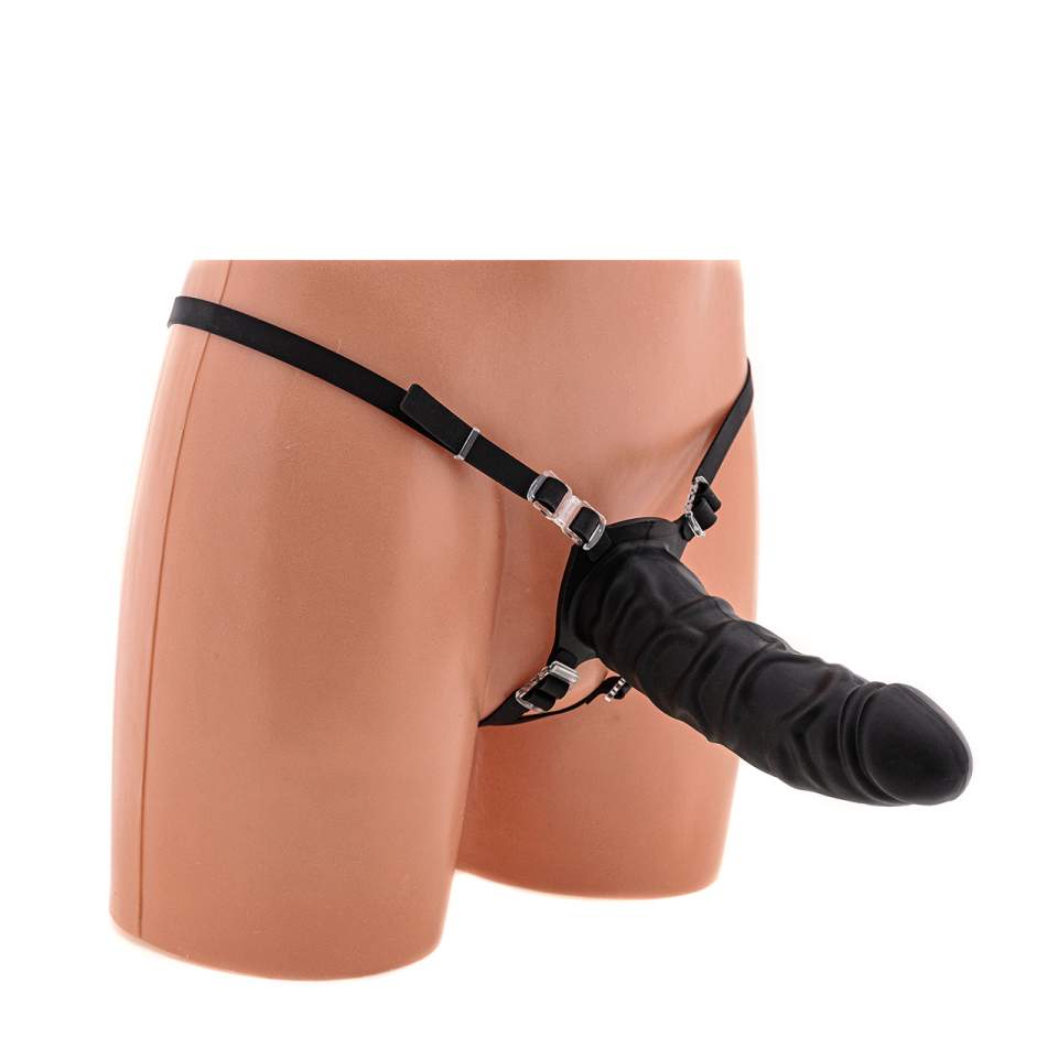 Gruby silikonowy strapon dla mężczyzn - średnica 5 cm