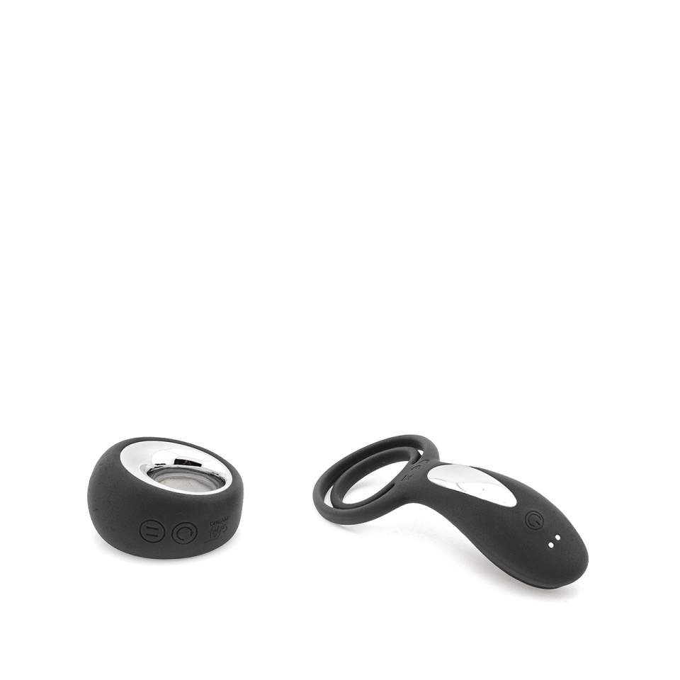 XXX Pierścień wibracyjny z pilotem - czarny