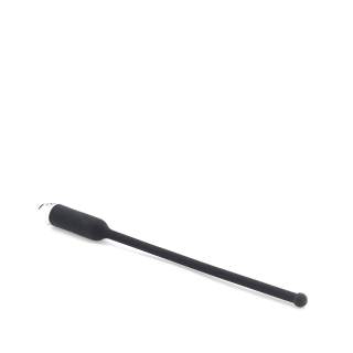 Czarny silikonowy dilator z wibracjami dla mężczyzn - 18,7 cm
