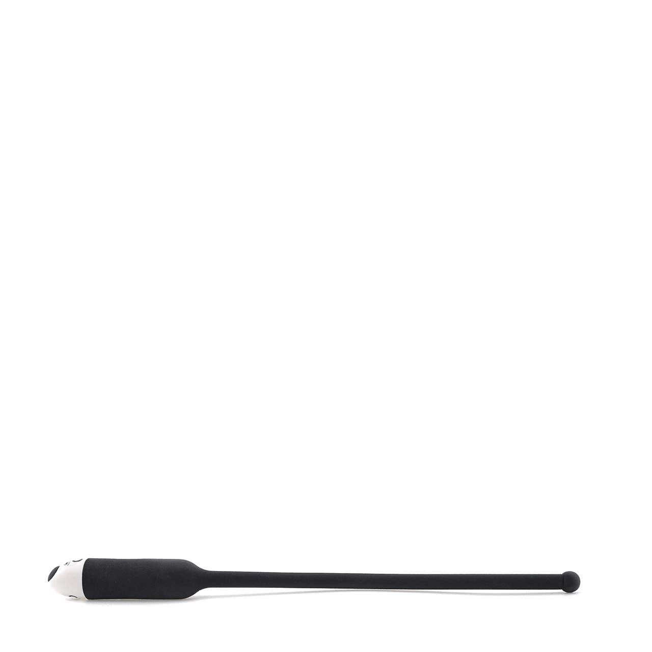 Czarny silikonowy dilator z wibracjami dla mężczyzn – 18,7 cm